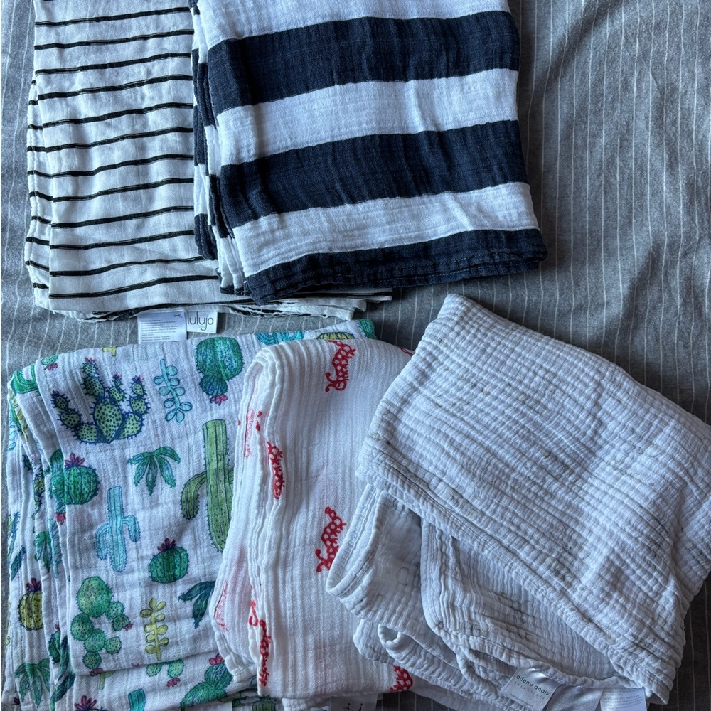 Newborn sleep sacks and swaddles